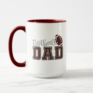 Coole Fußball-Sport-Vater-Wortkunst Tasse