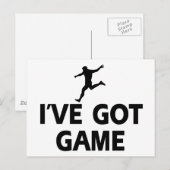coole Fußballdesigns Postkarte (Vorne/Hinten)