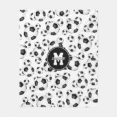 coole Fußbälle Muster Jungen Mädchen Sportdekorati Fleecedecke (Vorderseite)