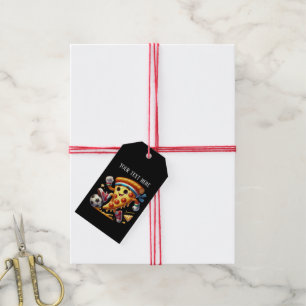 Coole Fußballfans Pizza-Party Geschenkanhänger