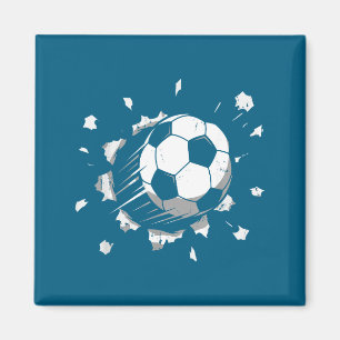 Coole Fußballgrafik Jugendfußball Magnet