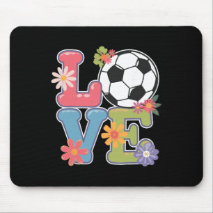 Coole Fußballkunst für Frauen, jugendliche Mädchen Mousepad