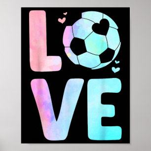 Coole Fußballkunst für Frauen Mädchen Kleinkind th Poster