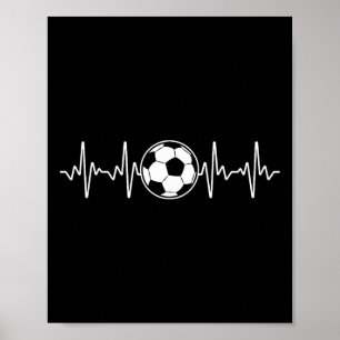 Coole Fußballkunst für Männer Frauen Fußballfan To Poster