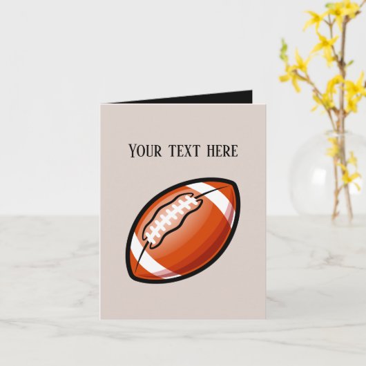 Coole Fußballsportler geben Nachricht Karte (Gelbe Blume)