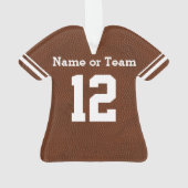 Coole Fußballverzierungen mit NAME und NUMMER Ornament (Rückseite)