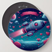 Coole/futuristische Raumschifffahrt Button (Vorne & Hinten)