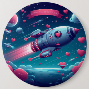 Coole/futuristische Raumschifffahrt Button