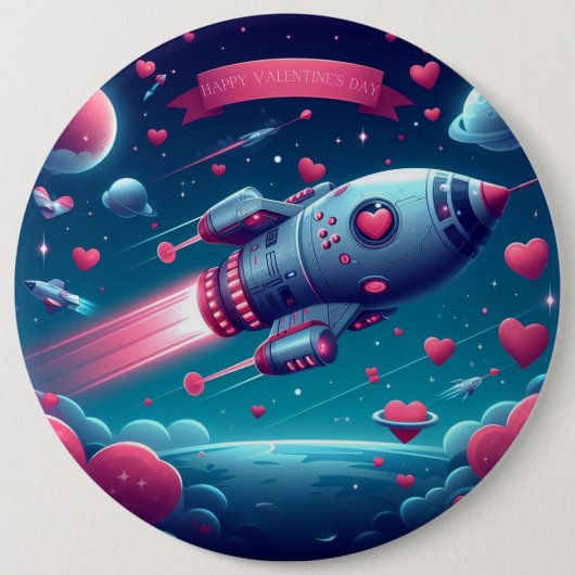 Coole/futuristische Raumschifffahrt Button (Vorderseite)