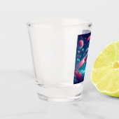 Coole/futuristische Raumschifffahrt Schnapsglas (Links)