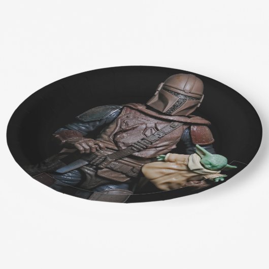 Coole Galactic Bounty Hunter Party Paper Teller (Schrägansicht)