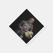 Coole Galactic Bounty Hunter Party Paper Teller Serviette (Ecke)
