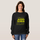Coole Galaxy Job für Tontechniker Sweatshirt (Vorne ganz)