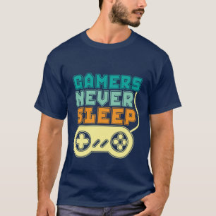 Coole Gamer T Shirt Gamer schlafen nie