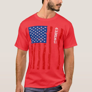 Coole Gaming-Accessoires USA-Flagge für Wo T-Shirt