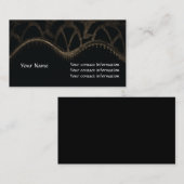 Coole Gänge Brown und schwarze abstrakte Visitenkarte (Vorne/Hinten)