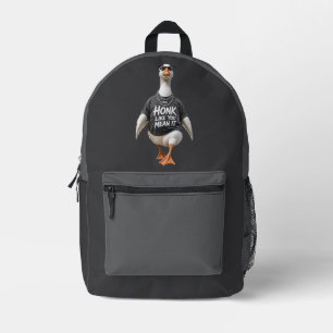 Coole Gans mit Sonnenbrille Bedruckter Rucksack
