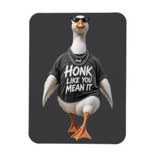 Coole Gans mit Sonnenbrille Magnet