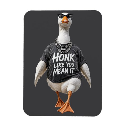 Coole Gans mit Sonnenbrille Magnet (Vertikal)