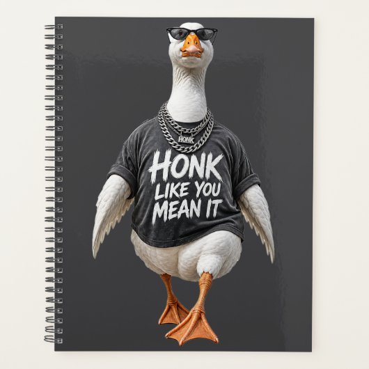 Coole Gans mit Sonnenbrille Planer (Vorderseite)