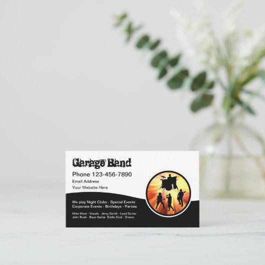 Coole Garage Visitenkarte (Stehend Vorderseite)