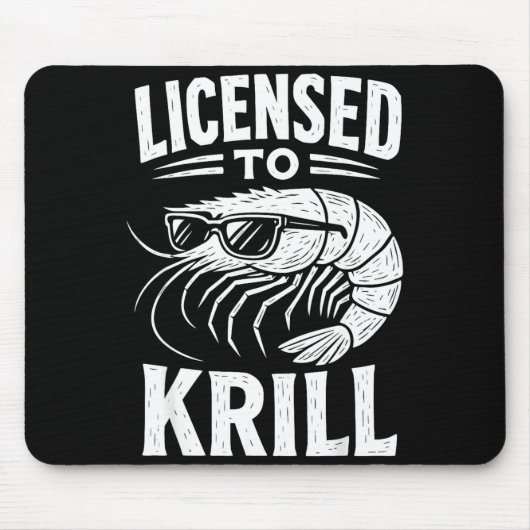 Coole Garnelen Cajun Meeresfrüchte Garnelenfang Mousepad (Vorne)