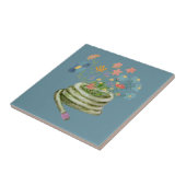 Coole Gartendarstellung Einzigartig bläulich Fliese (Seite)