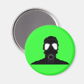 coole Gasmaske Magnet (Vorderseite/Rückseite)