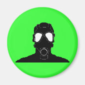 coole Gasmaske Magnet (Vorne)