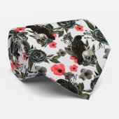 coole Gaumenschädel Krawatte (Gerollt)