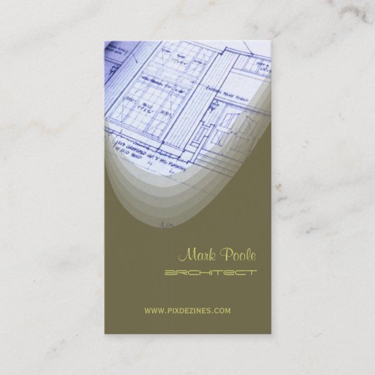 Coole Gebäude, Architekten und Visitenkarten Visitenkarte (Vorderseite)