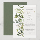 COOLE GEBRAUCHSINFORMATION GREEN FOLIAGE WATERCOLO EINLADUNG (Vorne/Hinten)