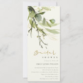 COOLE GEBRAUCHSINFORMATION GRÜNES FOLIAGE WATERCOL EINLADUNG (Vorderseite)