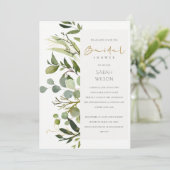 COOLE GEBRAUCHSINFORMATION GRÜNES FOLIAGE WATERCOL EINLADUNG (Stehend Vorderseite)