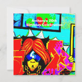 Coole Geburtstagsfeier Einladung (Rückseite)