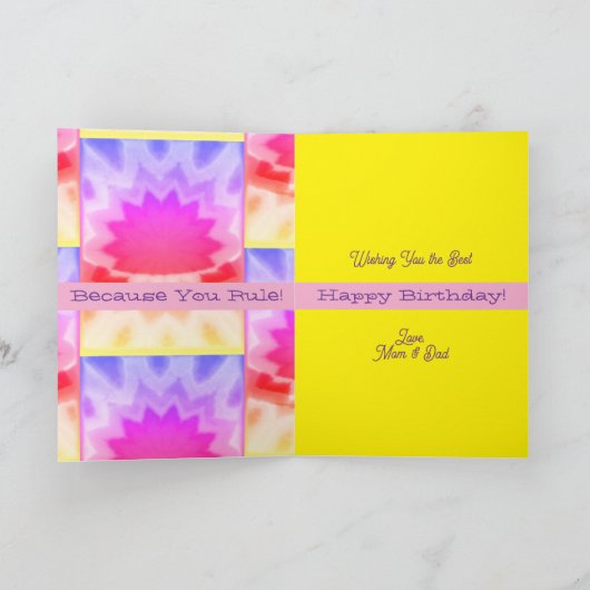 Coole Geburtstagskarte Karte (Innenseite)