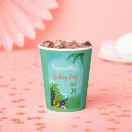 Coole Geburtstagsparty Frische Gartenanlage Pappbecher