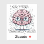 Coole Gedanken: Brain Freeze Sticker (Blatt)
