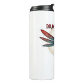 Coole gedrehte Steampunkdragonfly - Drachen fliege Thermosbecher (Nach links gedreht)