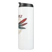 Coole gedrehte Steampunkdragonfly - Drachen fliege Thermosbecher (Nach rechts gedreht)