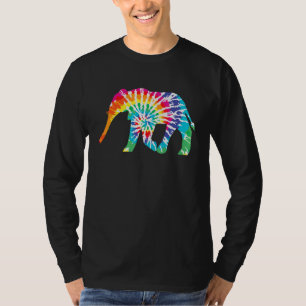 Coole Gefärbte Krawatte Elephant Animal Amphibien T-Shirt