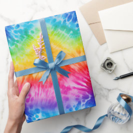 Coole Gefärbte Krawatte Geschenkpapier