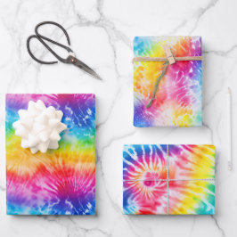 Coole Gefärbte Krawatte Geschenkpapier Set