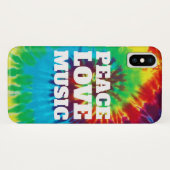 Coole Gefärbte Krawatte Liebe Musik Case-Mate iPhone Hülle (Rückseite (Horizontal))