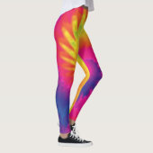 Coole Gefärbte Krawatte Regenbogen-Mode Leggings (Rechts)