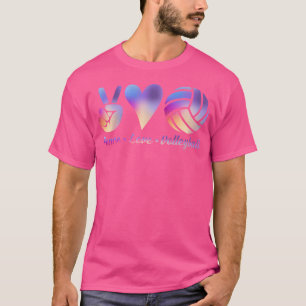Coole Gefärbte Krawatte Volleyball Shirt Liebe Vol