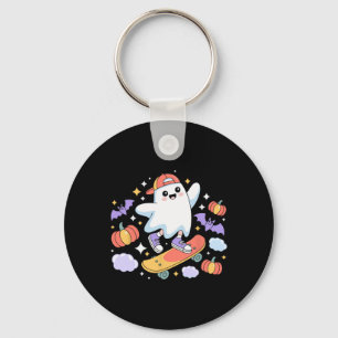 Coole Geist Skateboarder Halloween Design mit Pump Schlüsselanhänger