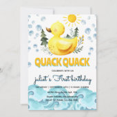 Coole gelbe 1. einladung (Vorderseite)