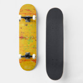 Coole Gelbe Ästhetik Skateboard (Vorderseite)