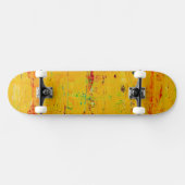 Coole Gelbe Ästhetik Skateboard (Horizontal)